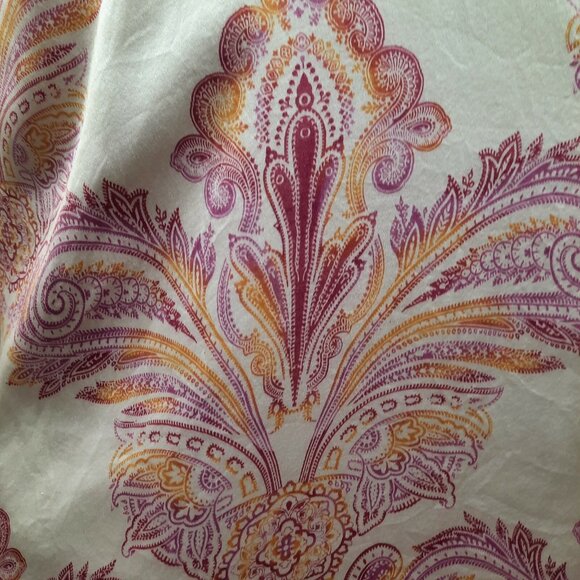 90s Y2K Silk Slip Dress Size S US 2 Paisley Print Ebène by Patrick Assuline - Picture 6 of 12